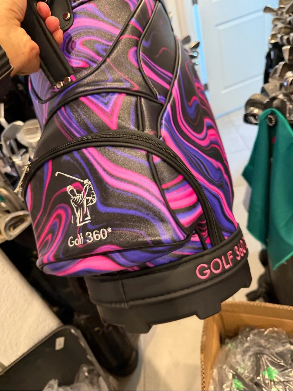 Golf 360 Degree Pink & Purple den caddy Custom